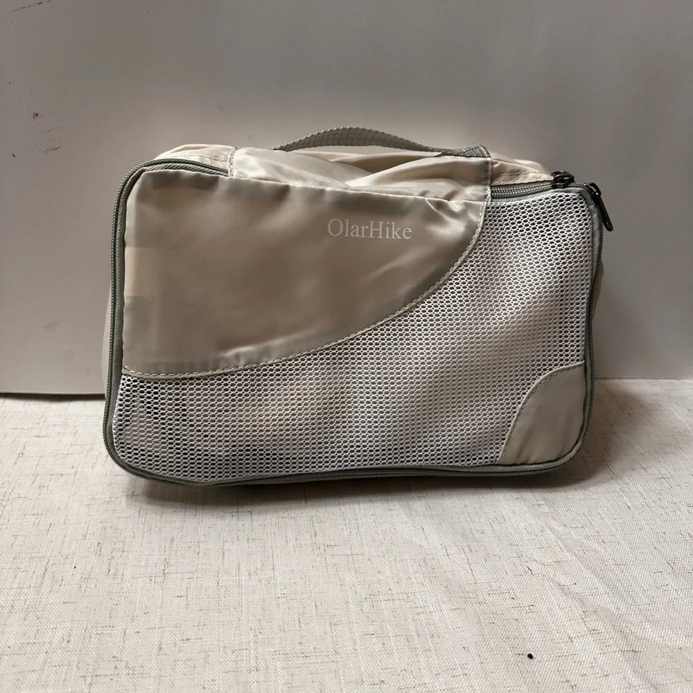 5️⃣Cream Garment Bag for Travel and Home